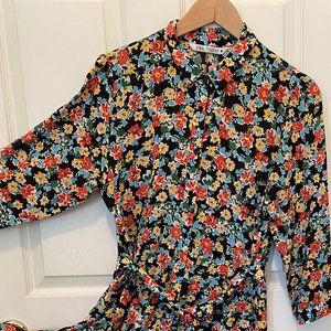 Zara midi flowered dress